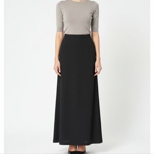 Vintage 60's Marjorie Hamilton Women's Black High Waisted Maxi Skirt